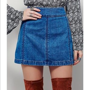 Free People Denim Skirt Size 6